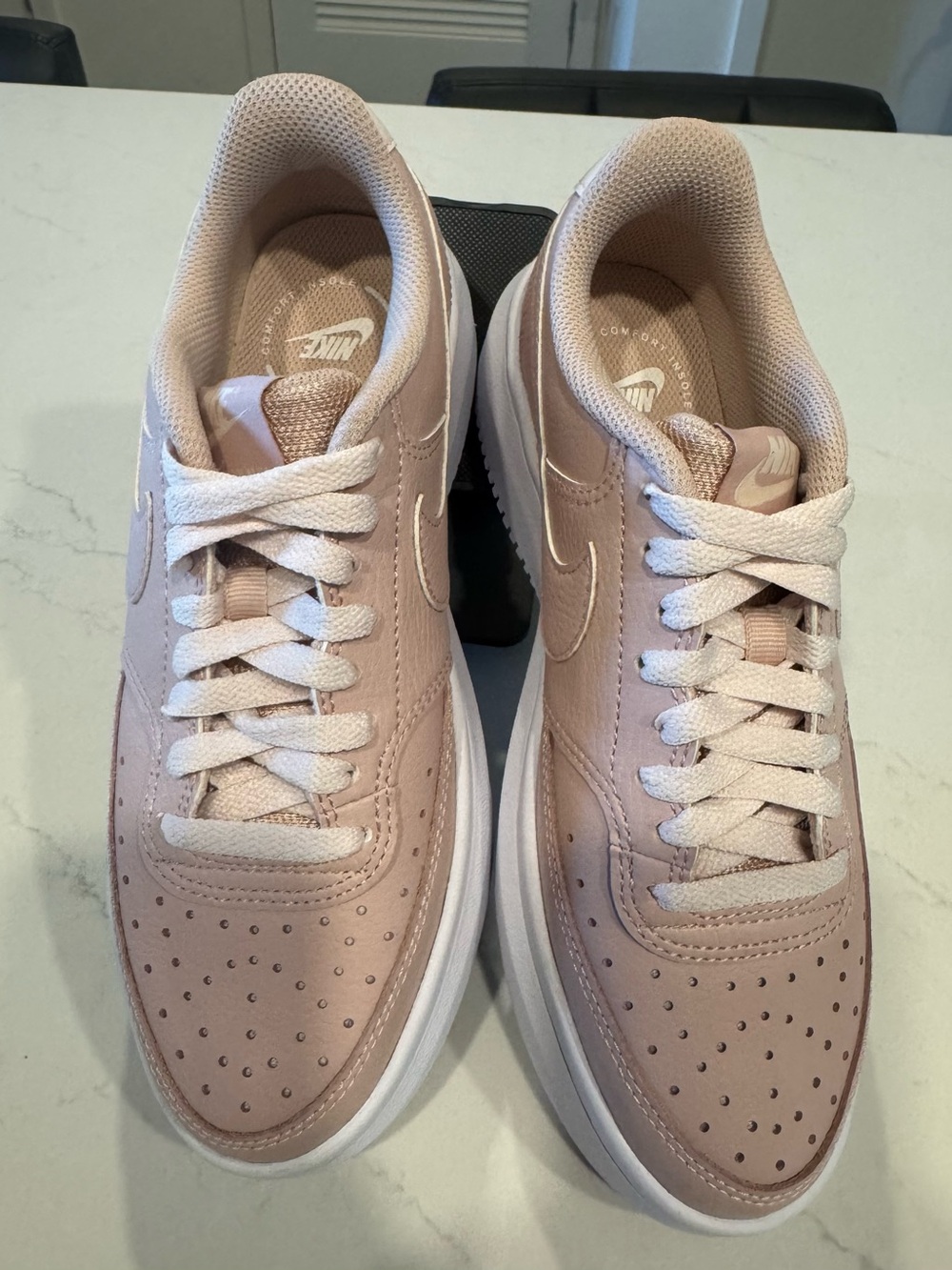 Nike Court Women's Alta Blush Pink Platform Sneakers Brand New - Picture 6 of 10